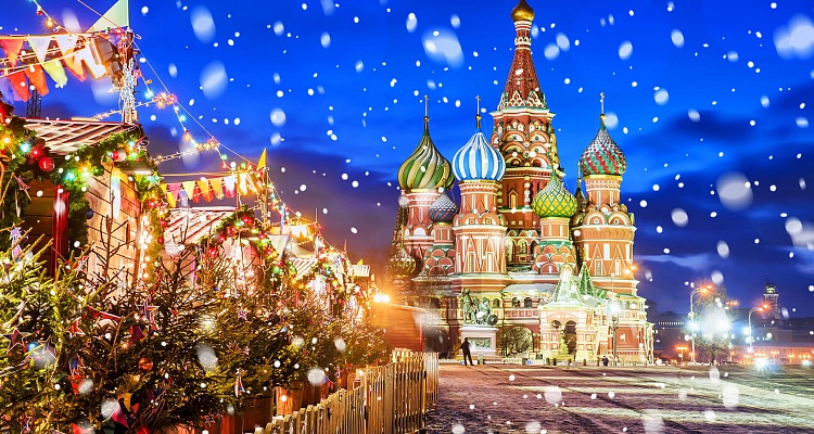 Огни Новогодней Москвы